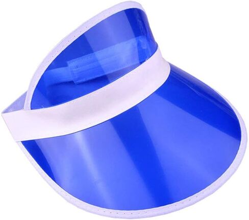 Unisex 80s Style Retro Neon Sun Visor Hat Headband Cap Golf Tennis Stag Poker Party… in Kuwait