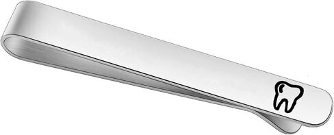 AKTAP Mens Tie Clip Dentist Gifts Dental Hygienist Gift Tie Bar Clip for Dental Student Dental Graduate (Mens Tie Clip) in Saudi Arabia