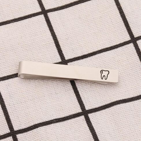 AKTAP Mens Tie Clip Dentist Gifts Dental Hygienist Gift Tie Bar Clip for Dental Student Dental Graduate (Mens Tie Clip) in Saudi Arabia