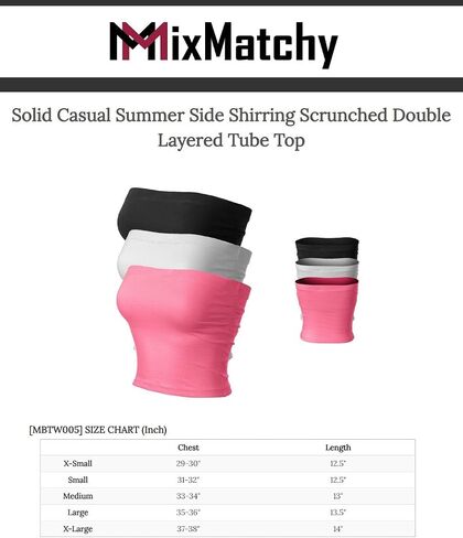 مجموعة علوية نسائية كاجوال من MixMatchy بدون حمالات أساسية بدون ظهر in Kuwait