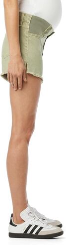 Joe's Jeans Women's The Ozzie Short Maternity, Khaki Green in Saudi Arabia