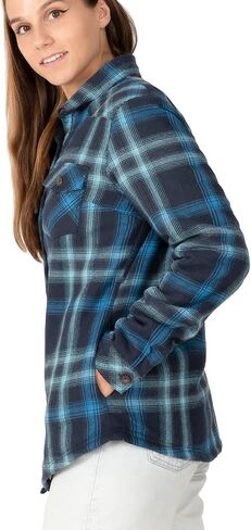 Womens Sherpa Fleece Lined Flannel Jacket Button Down Plaid Flannel Shirt Jacket(All Sherpa Lining) in Saudi Arabia