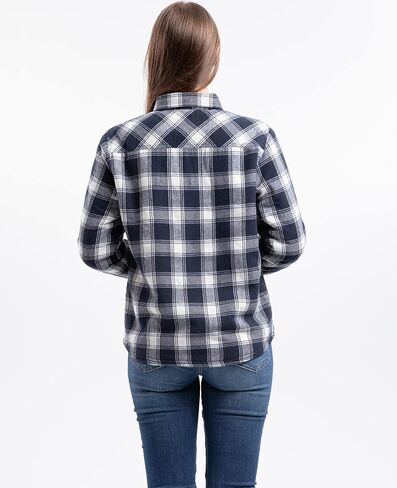 Womens Sherpa Fleece Lined Flannel Jacket Button Down Plaid Flannel Shirt Jacket(All Sherpa Lining) in Saudi Arabia