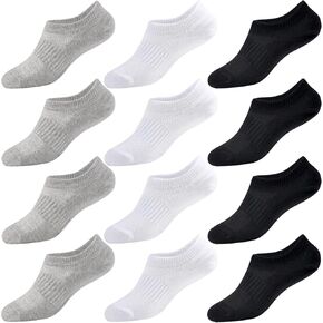 No Show Socks Girls 12 Pairs Kids No Show Socks Boys Cotton Low Cut Non Slip Socks Children Youth Adults in Kuwait