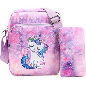 JIANYA Crossbody Purse for Girls and Boys Small Purses and Wallet for Kids, Girls Boys Crossbody Messager Bag