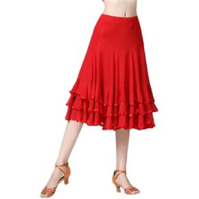 CISMARK Elegant Ballroom Dance Latin Flamenco Dance Skirt for Women in Kuwait