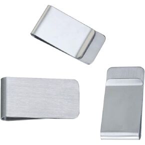 Money Clips 3 Pack by JGFinds, Stainless Steel Blanks for Engraving or Personalize - Credit Cards, ID, Cash in Kuwait