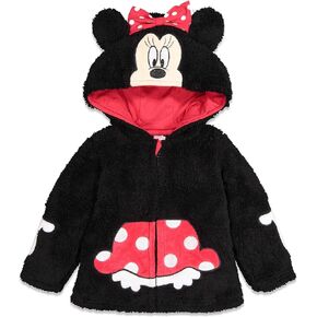 Disney Minnie Mouse Zip Up Fur Hoodie Newborn to Little Kid in Saudi Arabia
