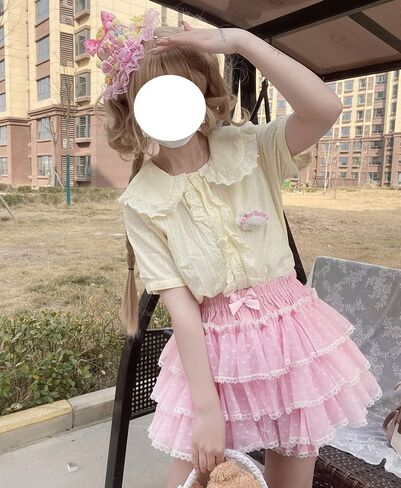 Cuteighteen النساء لوليتا البنطلونات اليابانية لطيف المتدرج الكشكشة البنطلون السراويل Kawaii تول توتو اليقطين السراويل Pettipants in Kuwait