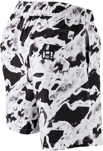 شورت سباحة رجالي من HUGE SPORTS، شورت شاطئ سريع الجفاف مع بطانة شبكية داخلية وجيوب in Kuwait