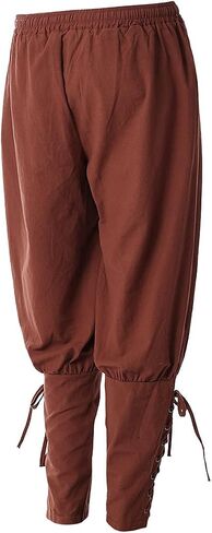 Men's Medieval Pants Viking Pirate Costume Trousers in Saudi Arabia