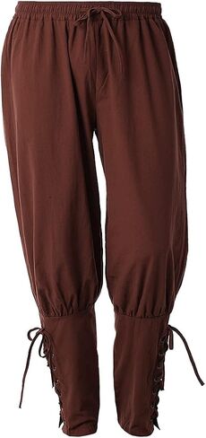 Men's Medieval Pants Viking Pirate Costume Trousers in Saudi Arabia