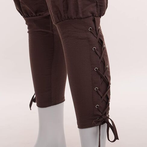 Men's Medieval Pants Viking Pirate Costume Trousers in Saudi Arabia