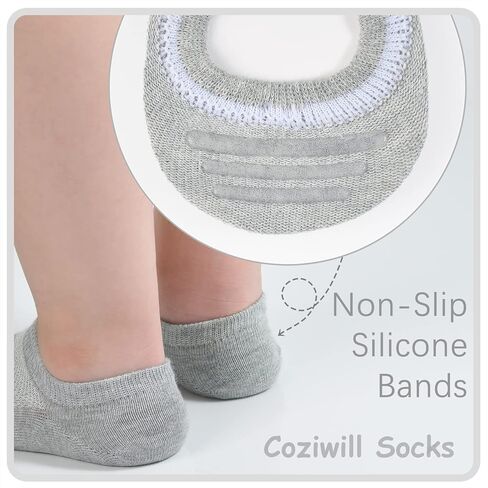 No Show Socks Girls 12 Pairs Kids No Show Socks Boys Cotton Low Cut Non Slip Socks Children Youth Adults in Kuwait