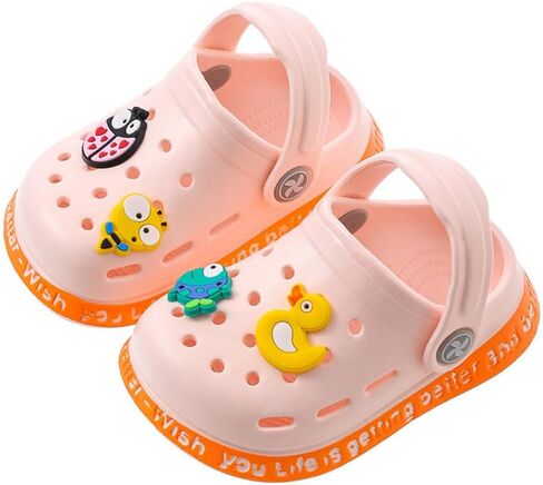 JUXI Toddler Clogs Girls Boys Clogs Garden Shoes EVA Lightweight Summer Slipper Cartoon Slides Baby Comfort Sandals in Saudi Arabia
