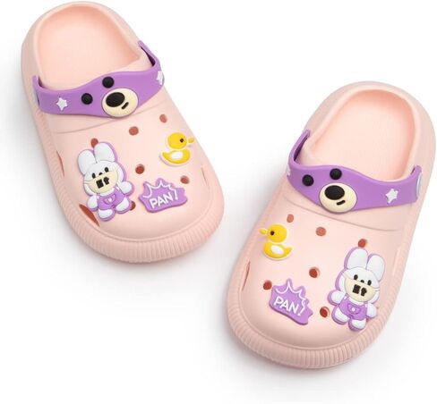 Sonsage Toddler Boys Girls Garden Clogs Slippers Little Kids Slip-On Sandals Cute Cartoon Classic Breathable Lightweight Summer Beach Pool Water Garden Shoes in Kuwait