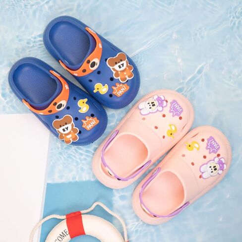 Sonsage Toddler Boys Girls Garden Clogs Slippers Little Kids Slip-On Sandals Cute Cartoon Classic Breathable Lightweight Summer Beach Pool Water Garden Shoes in Kuwait