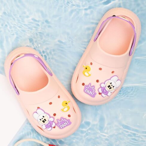 Sonsage Toddler Boys Girls Garden Clogs Slippers Little Kids Slip-On Sandals Cute Cartoon Classic Breathable Lightweight Summer Beach Pool Water Garden Shoes in Kuwait