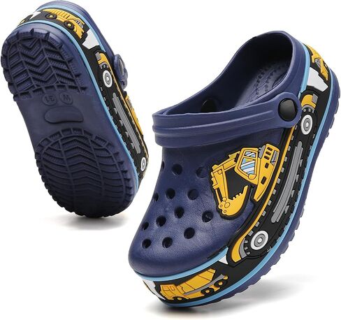 Kids Garden Clogs Boys Clogs Cute Cartoon Girls Water Clogs Children Slip-on Breathable Beach Pool Shower Clogs in Saudi Arabia