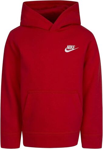 Nike Boy's Club Fleece Pullover Hoodie (Little Kids) University Red 4 Little Kid in Saudi Arabia
