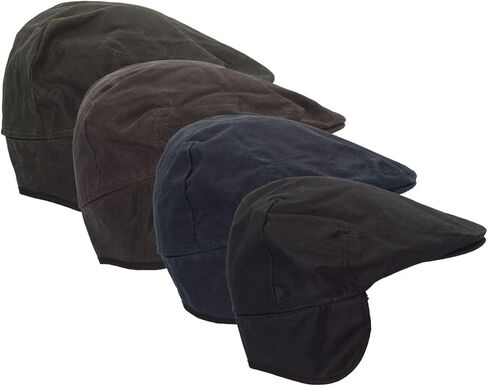 Walker and Hawkes - Wax Edmond Flat Cap w/Foldable Ear Flaps in Saudi Arabia