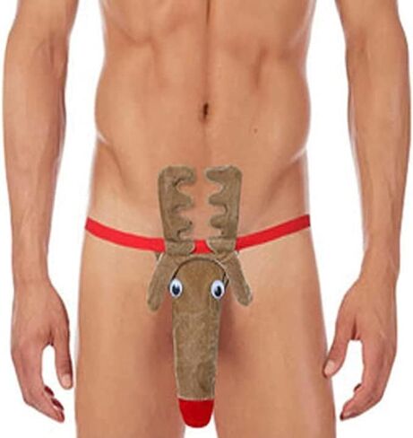Dobovova Sexy Men Underwear Fawn Design Cartoon Pants Mens Cosplay Sexy Lingerie Costumes in Kuwait