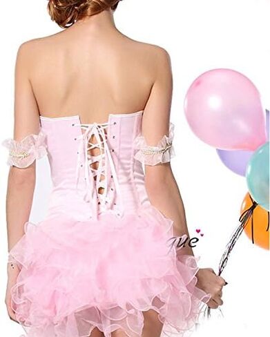 Blidece Gothic Tapestry Lace up Boned Corset Overbust Bustier with Lace Sleeves in Kuwait