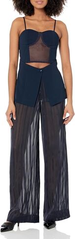 The Drop Women's Sky Captain Organza Inset Long Corset Top by @signedblake in Saudi Arabia