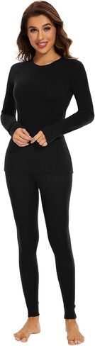 Women's 100% Merino Wool Base Layer Sets Lightweight Active Base Layer for Ski in Kuwait