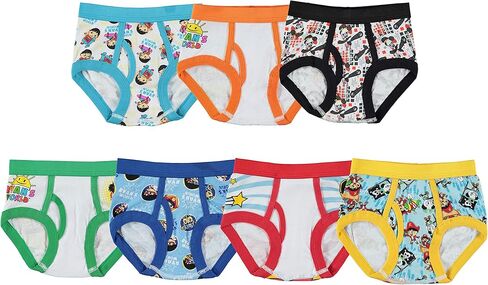 Ryan's World Boys' 100% Combed Cotton Underwear Briefs Multipacks in Sizes 2/3t, 4t, 4, 6 and 8 in Kuwait