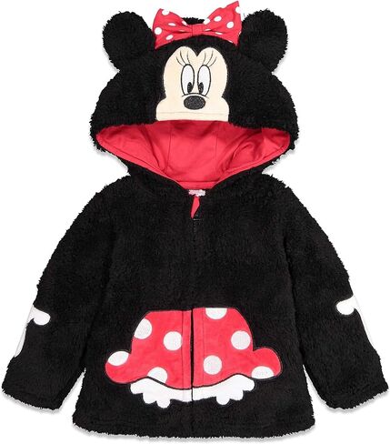 Disney Minnie Mouse Zip Up Fur Hoodie Newborn to Little Kid in Saudi Arabia