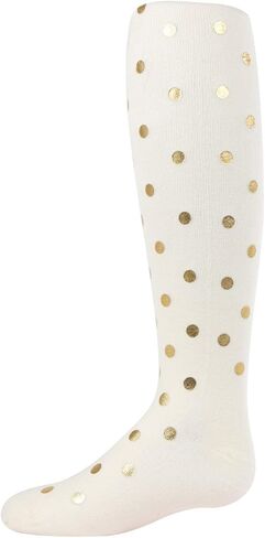 MeMoi Metallic Polka Dot Girls Tights in Saudi Arabia