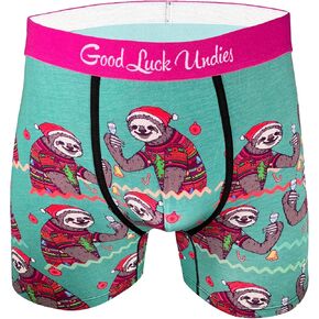 Good Luck Undies Men's Christmas Boxer Brief Underwear