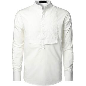 قمصان VATPAVE للرجال من Henley Pirate قمصان على الطراز القوطي الفيكتوري بأكمام طويلة وقمصان تنكرية