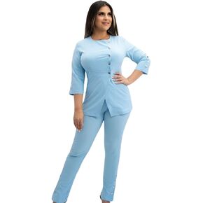 All in beauty Scrub Sets for Women, Elegant Aestheticians Uniform for Spa, Esthetician Scrub Set 3/4 Sleeve.