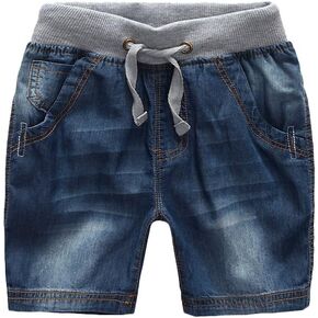 Mallimoda Boys Denim Jeans Washed Pull-On Shorts
