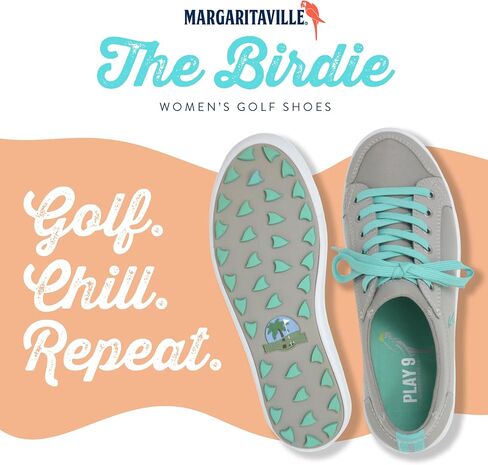 Margaritaville Golf Shoes, The Birdie, Spikeless Womens Golf Shoe, Ladies Golf Footwear with Rubber Toe Guard and Stability Heel Frame, Lace Up Athletic Shoe in Saudi Arabia