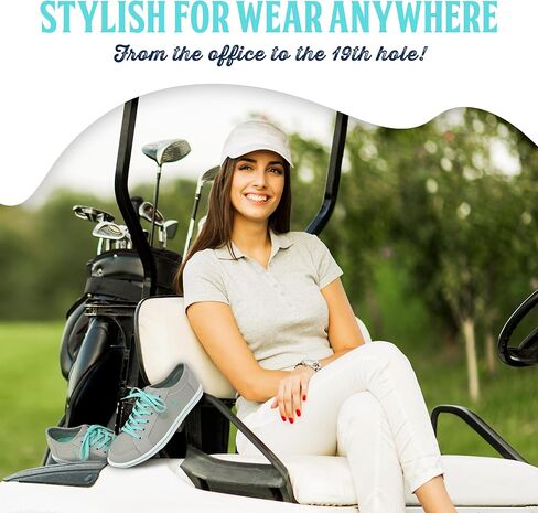 Margaritaville Golf Shoes, The Birdie, Spikeless Womens Golf Shoe, Ladies Golf Footwear with Rubber Toe Guard and Stability Heel Frame, Lace Up Athletic Shoe in Saudi Arabia