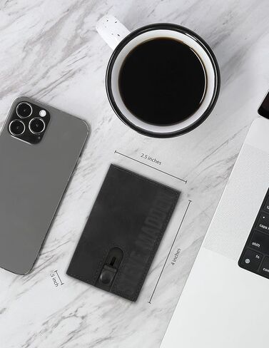 ستيف مادن محفظة بطاقات بتصميم بسيط منبثق ونافذة لبطاقة الهوية، اسود، 2.5 × .5 × 4 in Kuwait