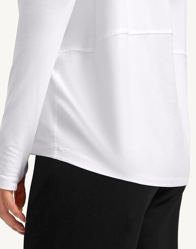 Soothfeel Long Sleeve Workout Shirts for Women Loose Fit Yoga Running Athletic Shirts Cotton Active Tops with Thumb Hole in Saudi Arabia