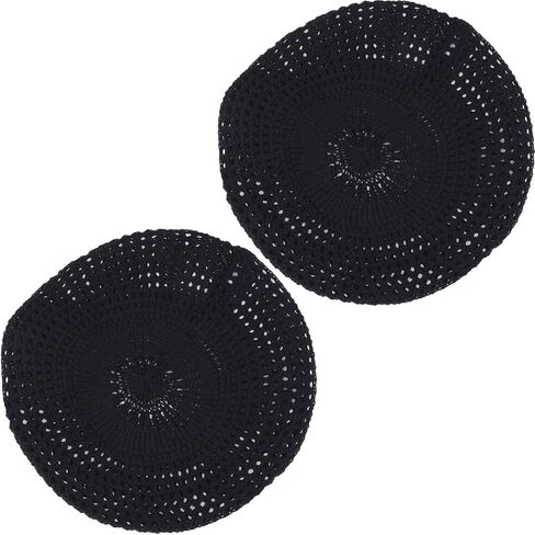 an Womens Crochet Flower Beanie Hats Lightweight Cutout Knit Beret Fashion Cap in Saudi Arabia