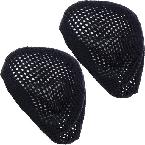 an Womens Crochet Flower Beanie Hats Lightweight Cutout Knit Beret Fashion Cap in Kuwait