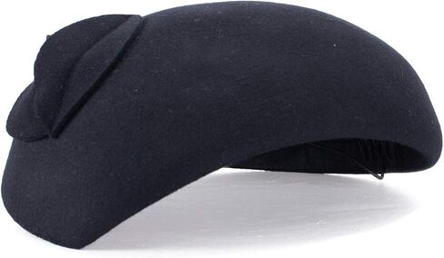 Lawliet Teardrop Women Wool Felt Fascinator Hat Flower Tam Beret Casque A574 in Saudi Arabia