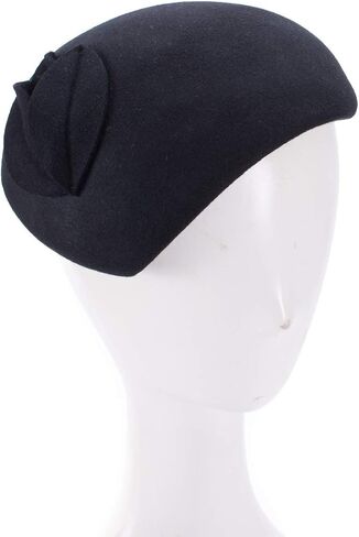 Lawliet Teardrop Women Wool Felt Fascinator Hat Flower Tam Beret Casque A574 in Saudi Arabia