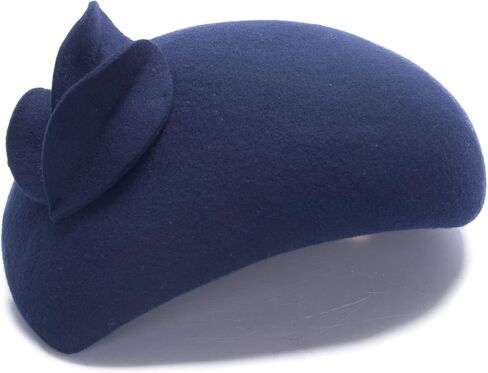Lawliet Teardrop Women Wool Felt Fascinator Hat Flower Tam Beret Casque A574 in Saudi Arabia