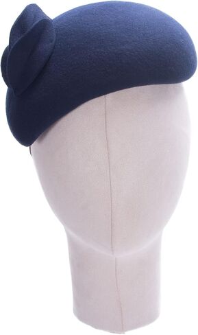 Lawliet Teardrop Women Wool Felt Fascinator Hat Flower Tam Beret Casque A574 in Saudi Arabia