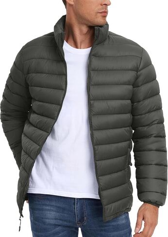Cityork Men's Puffer Jacket Lightweight Winter Coats Water-Resistant Insulated Puffy Jacket for Hiking Travel Snow in Saudi Arabia