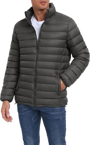 Cityork Men's Puffer Jacket Lightweight Winter Coats Water-Resistant Insulated Puffy Jacket for Hiking Travel Snow in Saudi Arabia