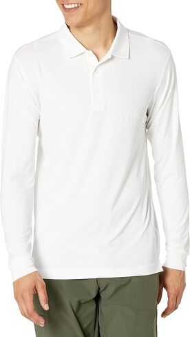 PUMA GOLF YOUV Long Sleeve Polo, Bright White, XLarge in Saudi Arabia