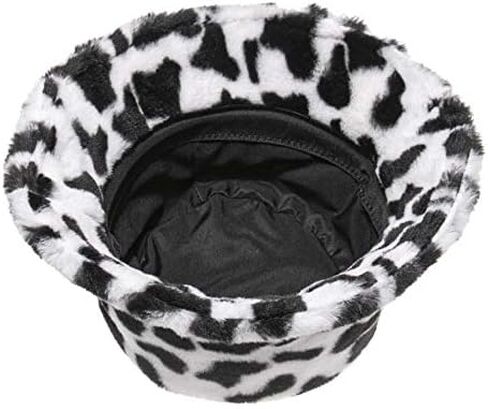 PURFANREE Women's Soft Faux Fur Bucket Hat Fluffy Winter Warmer Fisherman Cap in Kuwait